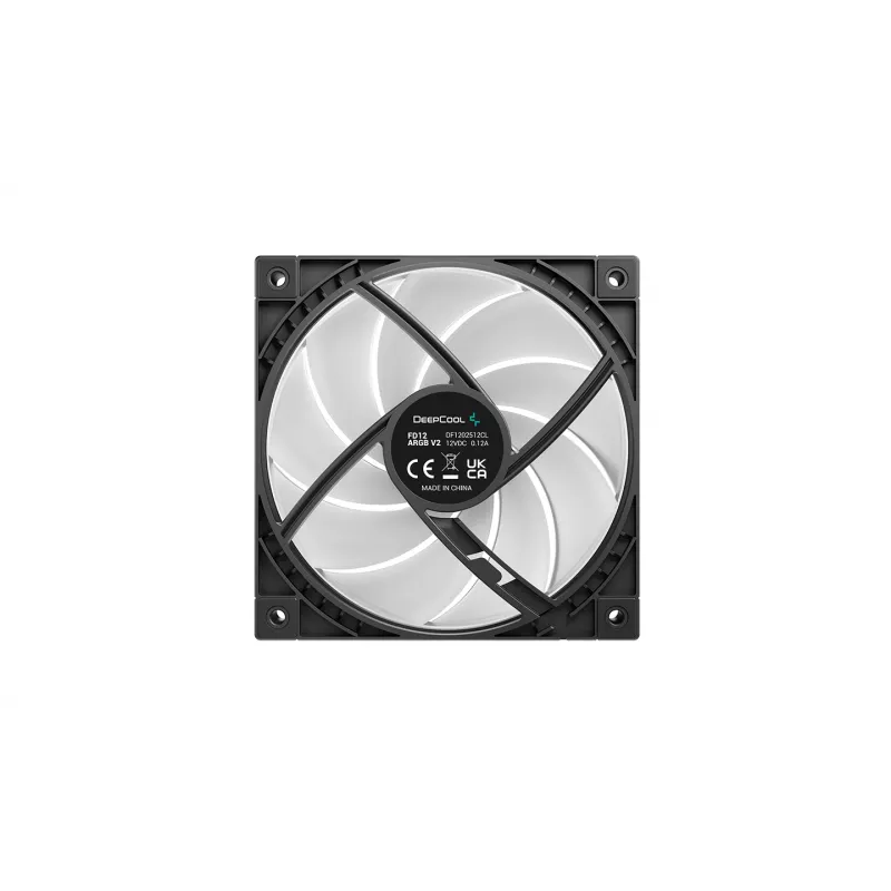 Deepcool FD12 ARGB V2 120mm PWM Wentylator obudowy - Czarny