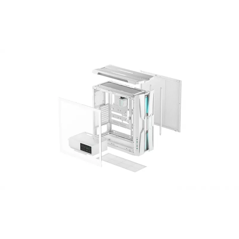 Obudowa Full-Tower Deepcool GENOME III Biała z Zintegrowanym Chłodzeniem Cieczą 360mm