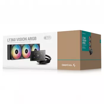 DeepCool LT360 VISION ARGB AIO Liquid Cooler, 360mm, Czarny
