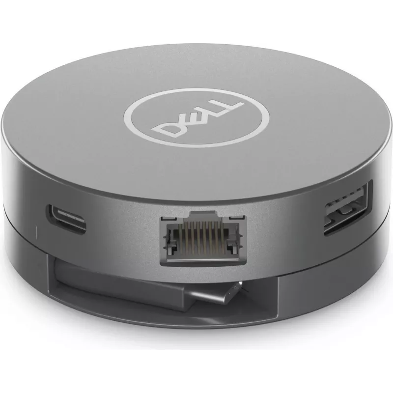 Dell 6-w-1 Adapter wieloportowy USB-C DA305Z - HDMI, DisplayPort, VGA, USB-A, USB-C PD, Gigabit Ethernet