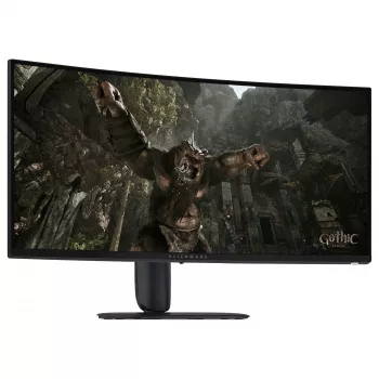 Dell Alienware AW3426DWM 34-calowy Zakrzywiony Monitor Gamingowy WQHD - 3440x1440, 240Hz, 1ms, VA, HDR, Hub USB, Regulacja Wysokości/Pivot