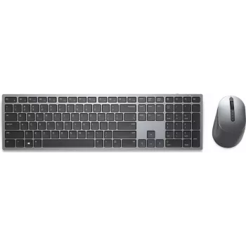 Dell KM7321W Premium Zestaw Bezprzewodowej Klawiatury i Myszki - RF 2,4 GHz i Bluetooth 5.0, Pełnowymiarowa, Titan Gray 02HHJ