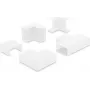 Delock 22093 Zestaw złączy do korytek kablowych 30 x 14 mm, biały, 5 sztuk