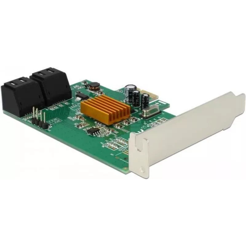 DeLOCK 4-portowa karta kontrolera SATA 6Gb/s PCIe 2.0 x1 z Marvell 88SE9215
