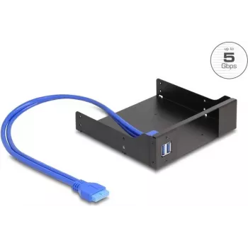 Delock 5,25 cala metalowa ramka montażowa do slim bay mobile rack z USB 5 Gbps (18006)