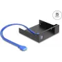Delock 5,25 cala metalowa ramka montażowa do slim bay mobile rack z USB 5 Gbps (18006)