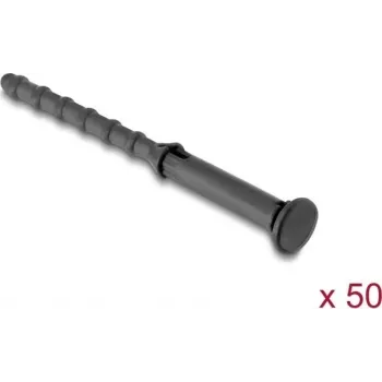 Delock Antywibracyjne silikonowe mocowania wentylatorów, 50 sztuk, czarne 60984