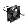 Delock Axial Fan 48 V DC, 80 x 80 x 25 mm, 2-Pin Connector, Black
