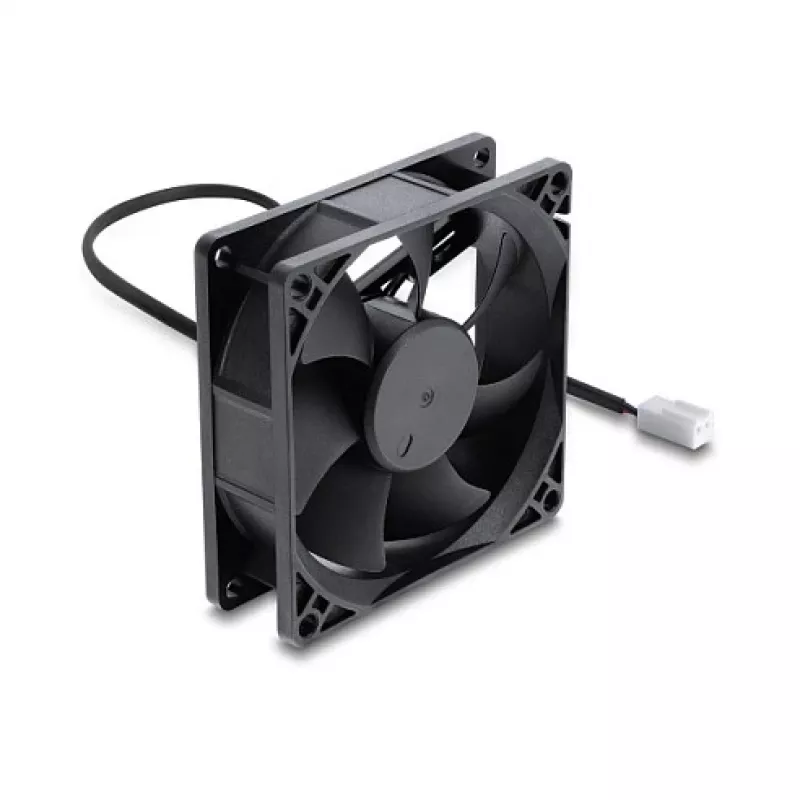 Delock Axial Fan 48 V DC, 80 x 80 x 25 mm, 2-Pin Connector, Black