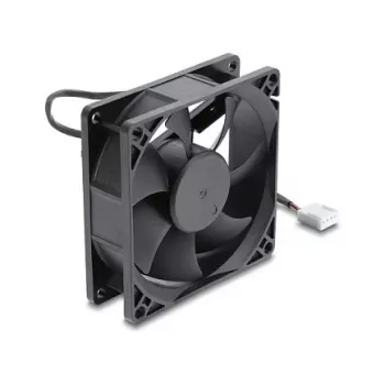 Delock Axial Fan 48 V DC, 80 x 80 x 25 mm z 4-pin PWM Connector, Czarny