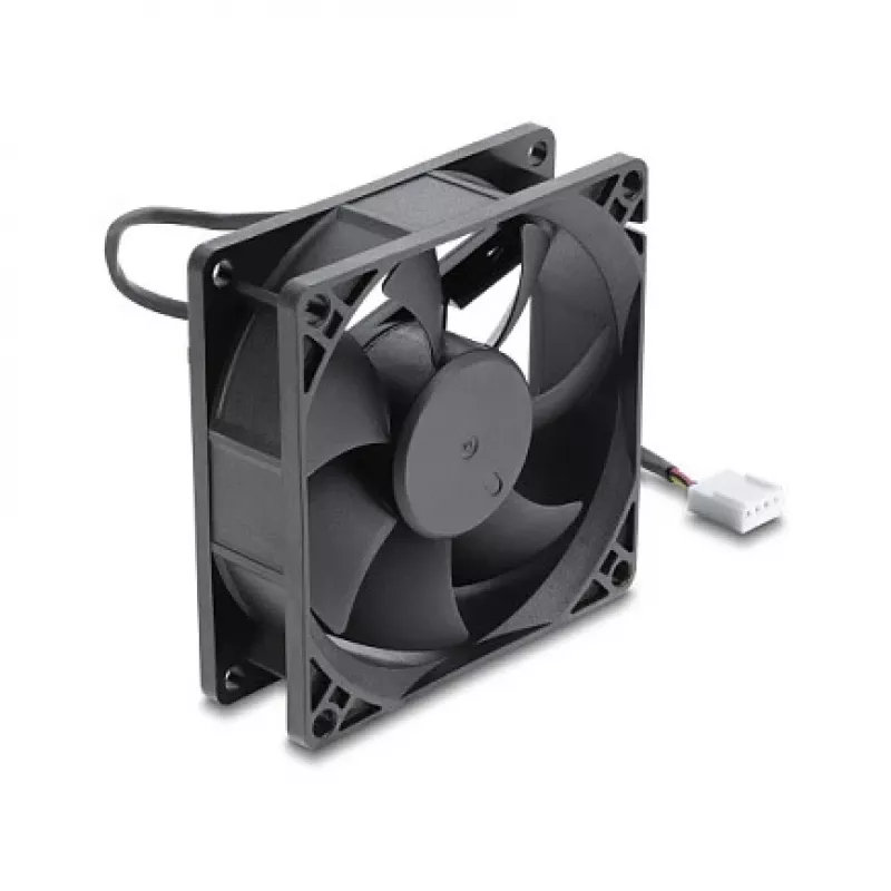 Delock Axial Fan 48 V DC, 80 x 80 x 25 mm z 4-pin PWM Connector, Czarny