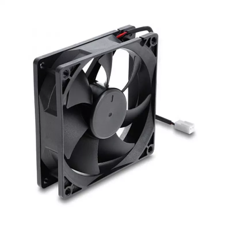 Delock Axial Fan 48 V DC, 92 x 92 x 25 mm z 2-pinowym złączem wentylatora, czarny
