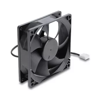 Delock wentylator osiowy 48 V DC 92x92x25 mm 4-pin PWM (67452), czarny