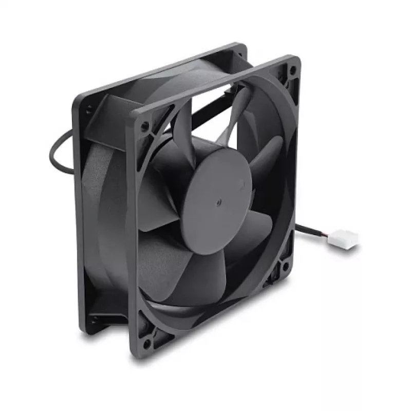 Delock Wentylator osiowy 48V DC, 120x120x38mm, 4-Pin PWM, łożysko kulkowe, 3000 RPM, 170 m³/h, Czarny