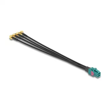 Kabel Delock Mini FAKRA Z żeński Quad do 4 x SMA męski 0,2 m RG-174 90283