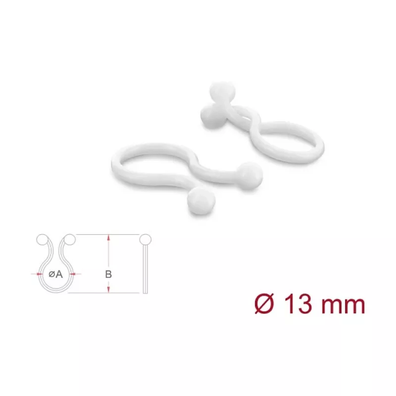 Delock spiralna osłona kabla 13 mm przezroczysta, 10 m, 100 sztuk