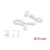 Delock spiralny oplot kablowy 8 mm przezroczysty, 100 sztuk
