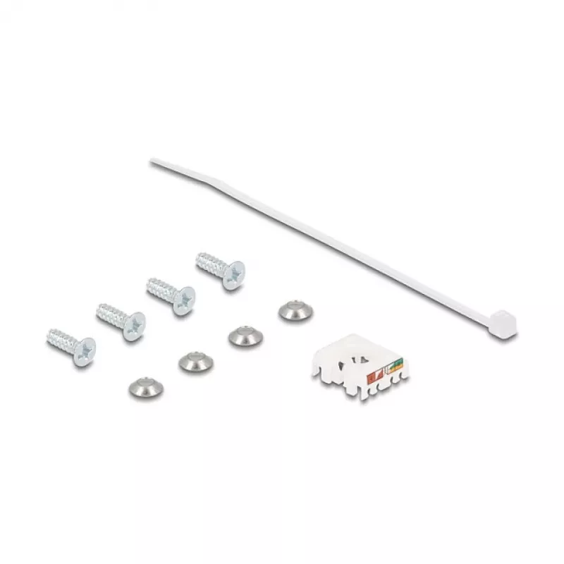 Delock D-Type RJ45 Panel Mount Jack Cat.6A STP z zaciskiem LSA i osłoną IP66