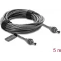 Kabel Delock DC 5,5 x 2,1 mm na DC 5,5 x 2,1 mm kompatybilny ze Starlink Mini, 5 m szary (91825)