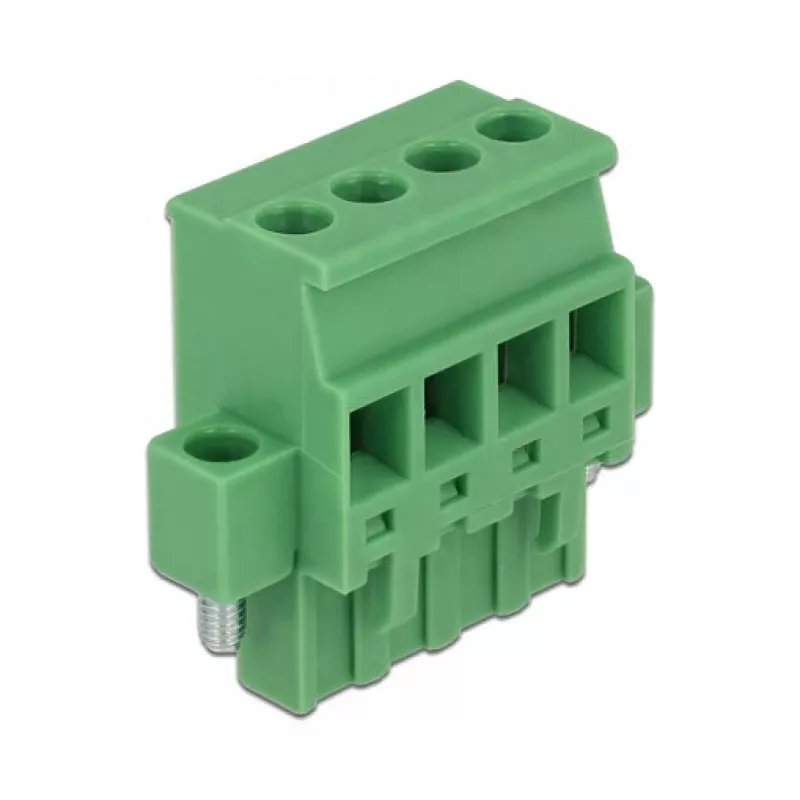 Zestaw złączek szynowych DIN DELOCK 4-pin z blokadą śrubową, 800 V, 32 A, szary
