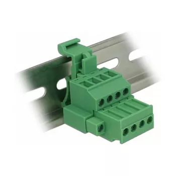 Zestaw złączek szynowych DIN DELOCK 4-pin z blokadą śrubową, 800 V, 32 A, szary