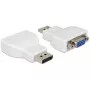 Delock DisplayPort 1.2 męski na VGA żeński aktywny adapter biały 65568