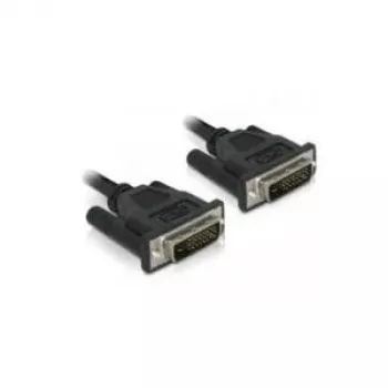 Kabel Delock DVI-D Dual Link 24+1 męski-męski 0,5 m Czarny 84369