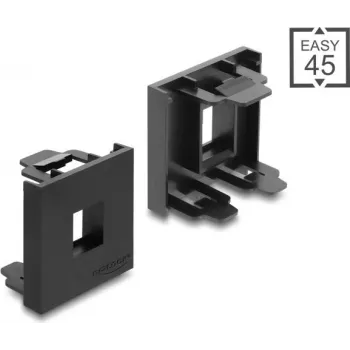 Delock Easy 45 Uchwyt modułu Keystone 45 x 45 mm Czarny 81669