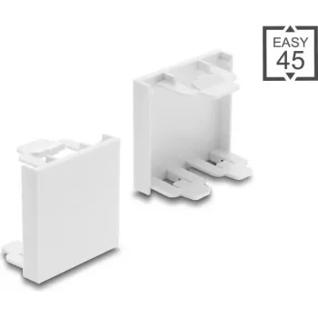 Delock Easy 45 Modułowa Zaślepka 45 x 45 mm Biała (81676)