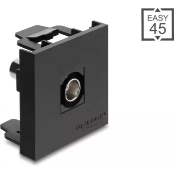 Delock Easy 45 Moduł BNC żeński do BNC żeński 50 Ohm Czarny (91962)