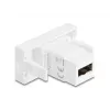 Delock Easy 45 Moduł EASY-USB 2.0 Type-A żeńskie do EASY-USB Type-A żeńskie Biały 90866