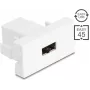 Delock Easy 45 Moduł EASY-USB 2.0 Type-A żeńskie do EASY-USB Type-A żeńskie Biały 90866
