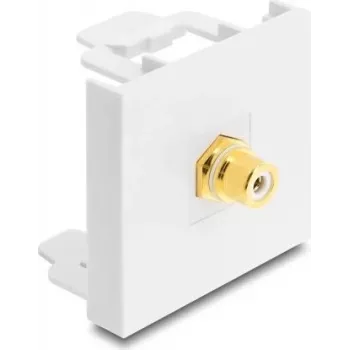 Delock Easy 45 Moduł złącze RCA żeńskie do RCA żeńskie pozłacane 91819