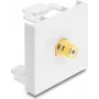 Delock Easy 45 Moduł złącze RCA żeńskie do RCA żeńskie pozłacane 91819