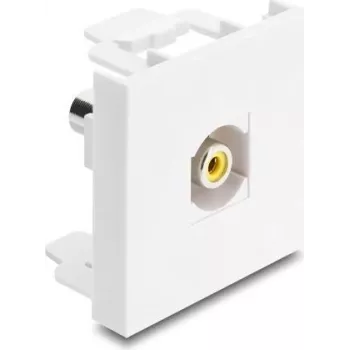 Delock Easy 45 Moduł RCA żeński do RCA żeński żółty / biały 91814