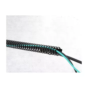Delock Flexible Cable Duct Self-Adhesive Screwable 34 x 35 mm - Length 50 cm Czarny