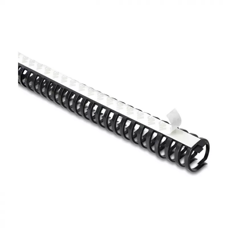 Delock Flexible Cable Duct Self-Adhesive Screwable 34 x 35 mm - Length 50 cm Czarny