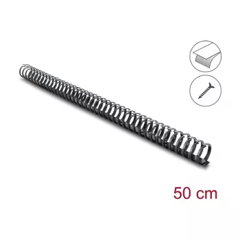 Delock Flexible Cable Duct Self-Adhesive Screwable 34 x 35 mm - Length 50 cm Czarny