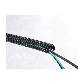 Delock elastyczny samoprzylepny i przykręcany kanał kablowy 45 x 46 mm - długość 50 cm czarny