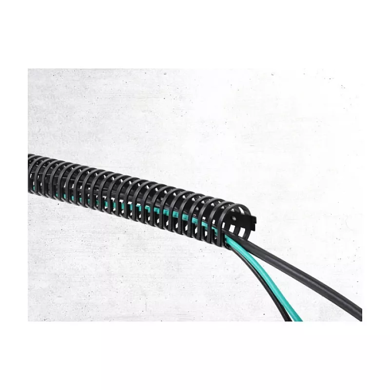 Delock elastyczny samoprzylepny i przykręcany kanał kablowy 45 x 46 mm - długość 50 cm czarny