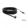 Delock Kabel kamery GigE RJ45 90° kątowy ze śrubami do RJ45 Cat.6 S/FTP 10 m czarny