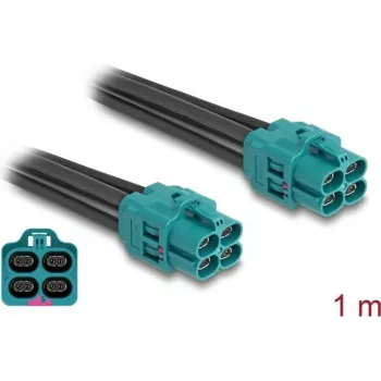 Kabel adaptera HDMI Delock Micro HDMI męski do 4x HDMI żeński 1 m czarny 90340