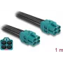 Kabel adaptera HDMI Delock Micro HDMI męski do 4x HDMI żeński 1 m czarny 90340