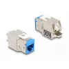 Moduł keystone Delock RJ-45 żeński na LSA żeński STP CAT 6a, 8 szt. (szary, niebieski, żółty, czerwony, zielony, pomarańczowy, fioletowy, neonowo-żółty) 87896