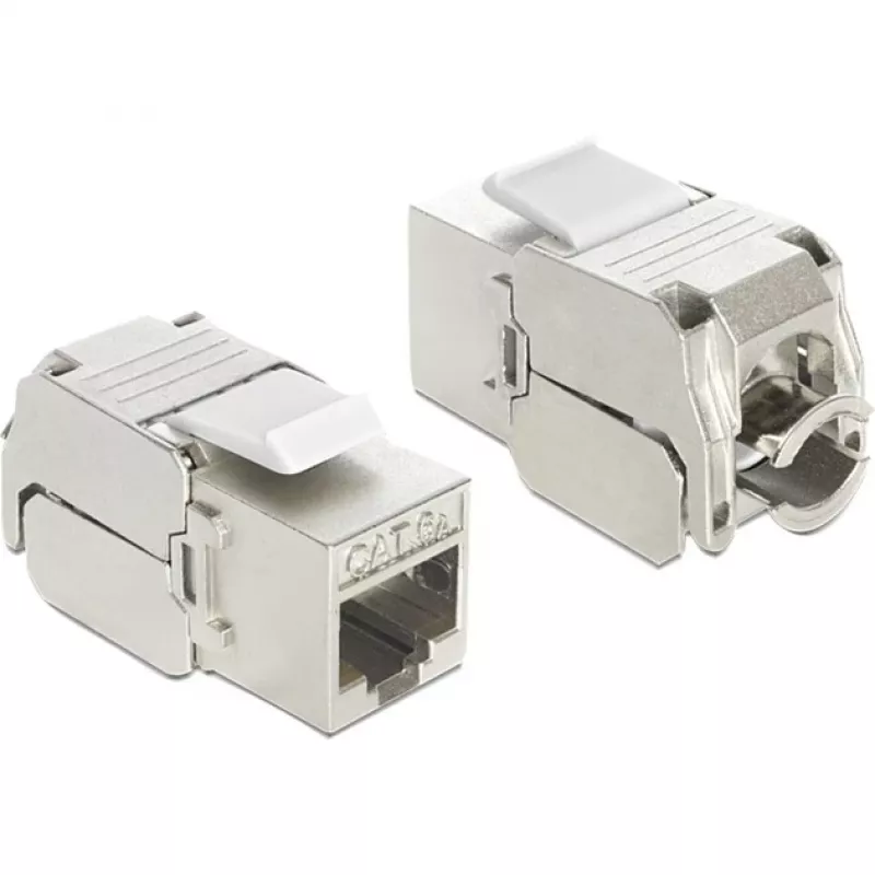 Delock Keystone Moduł RJ45 żeński do LSA Cat.6A STP