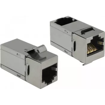 Delock moduł keystone RJ45 żeńskie do RJ45 żeńskie Cat.6 STP 90° 86371