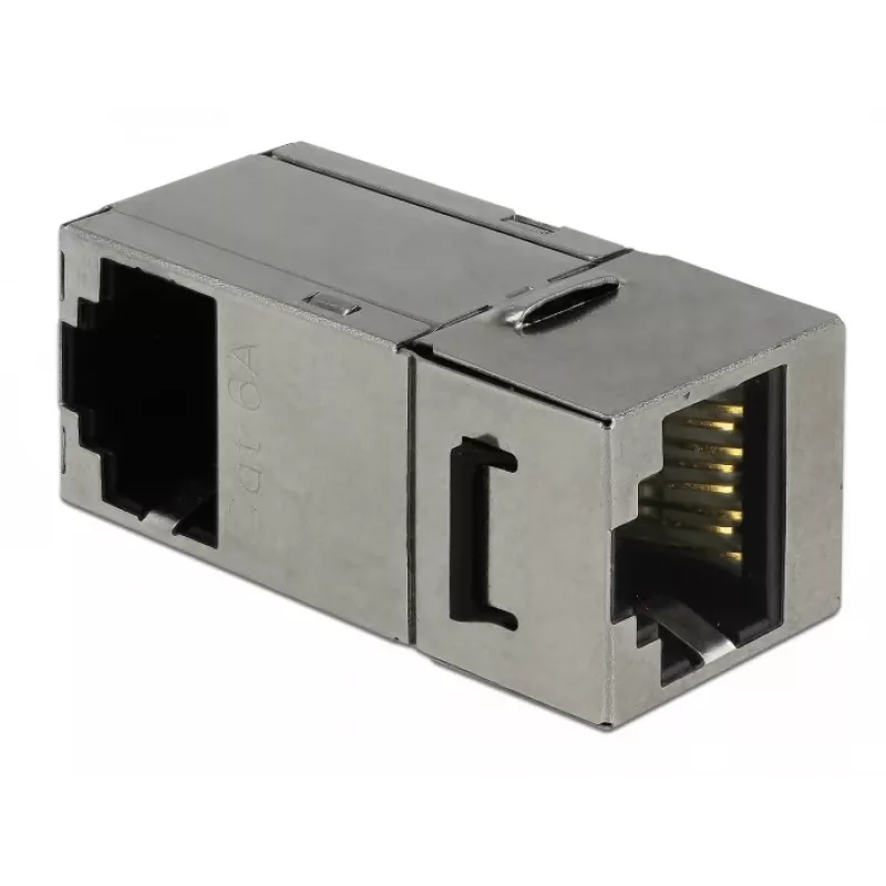 Delock moduł keystone RJ45 żeńskie do RJ45 żeńskie Cat.6 STP 90° 86371