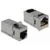 Delock moduł keystone RJ45 żeńskie do RJ45 żeńskie Cat.6 STP 90° 86371