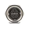 Adapter Delock M12 X-Coded 8-pin żeński na RJ45 żeński Cat.6A STP metalowy 60685