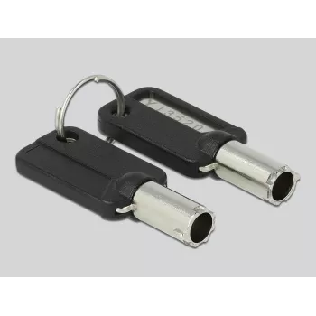 Kabel zabezpieczający do notebooka Delock Navilock z 3 głowicami blokującymi dla Kensington, Noble Wedge i Nano Slot (20676)